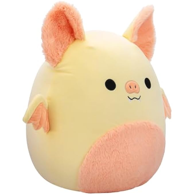 Kellytoy LARGE PLUSH 16" MEGHAN CREAM AND PINK BAT WITH FUZZY BELLY OFFICIALLY LICENSED KELLYTOY SOFT GIFT FOR KIDS GIRLS & BOYS WASHABLE SQUISHY STUFF TOY MULTICOLOR ALL AGE - Image 2